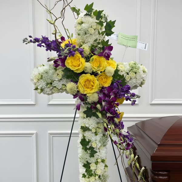 White and Yellow Cross