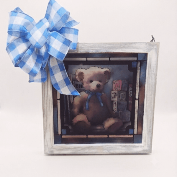 "ABC Bear for a Boy" Stained Glass