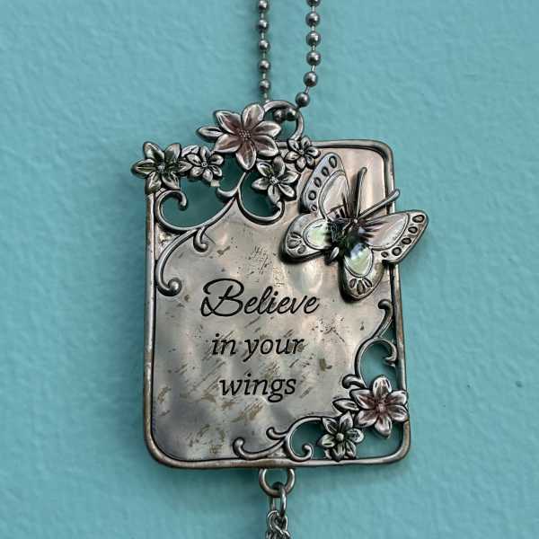Believe in Your Wings Car Charm