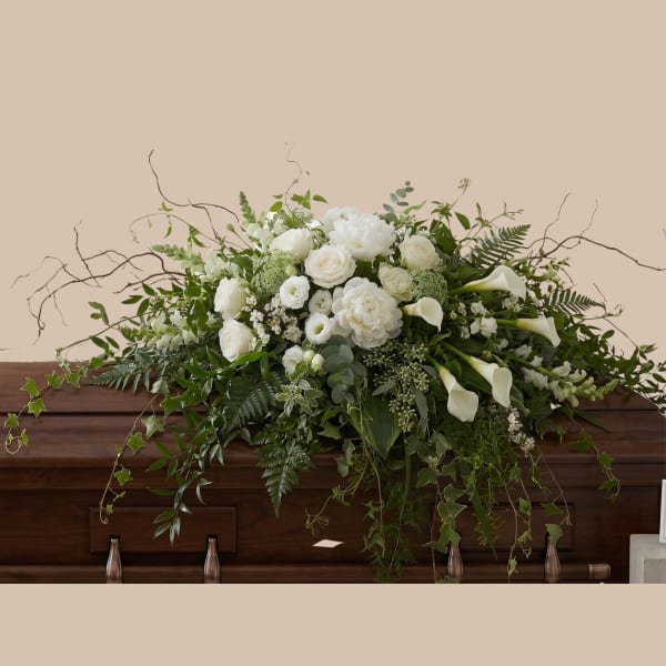 White Meadow Casket Spray 1