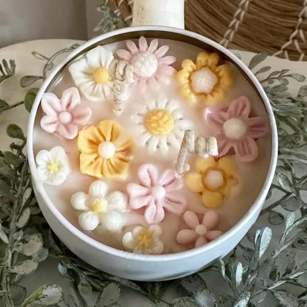 Flower Tin Candle