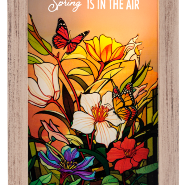 "Spring is In The Air" Light up plaque