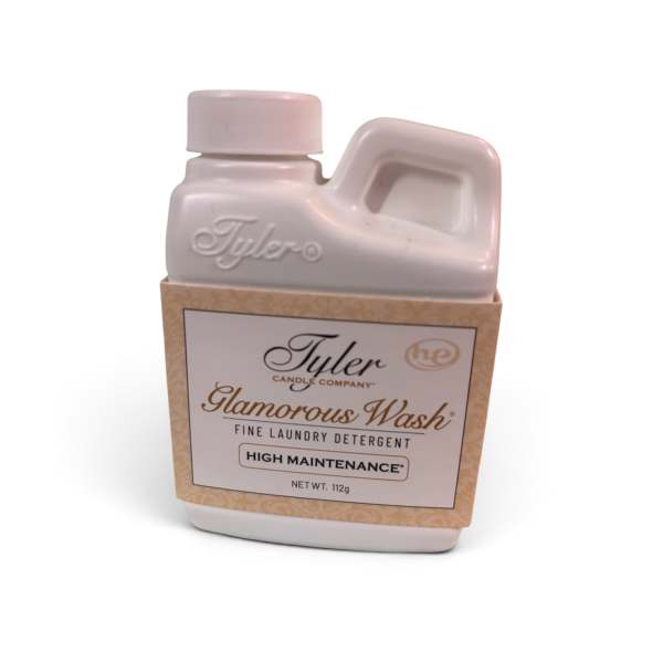 Bottle of Tyler Glamorous Wash laundry detergent in a box