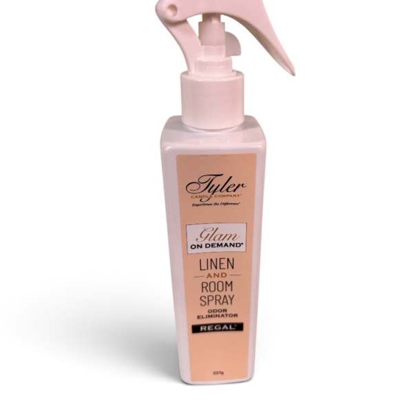 Pink room spray bottle with a trigger top
