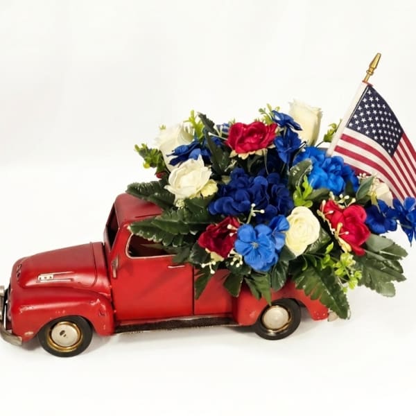 Patriotic Red, White & Blue Pickup