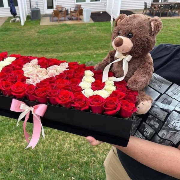 Cajita de rosas.