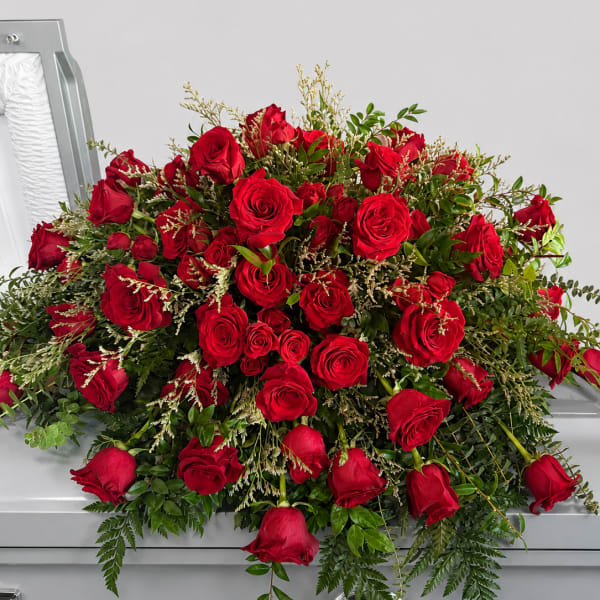 Radiant Rose Casket Spray