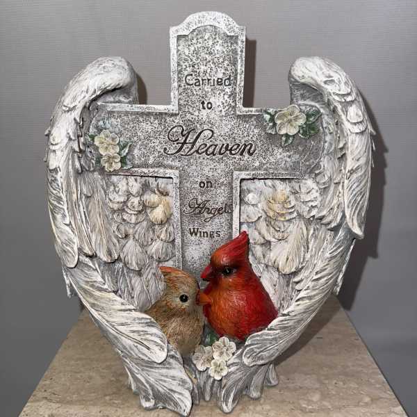 Cardinal Angel Wings Cross