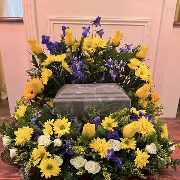 Sunlit Skies Urn Arrangement
