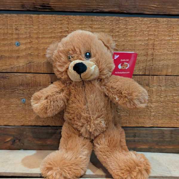 Mr. T Bear 8"Brown Teddybear with Embroidery Eyes