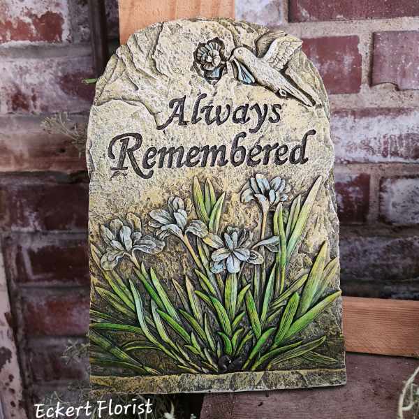 Eckert Florist's "Always Remembered" Memorial Stone