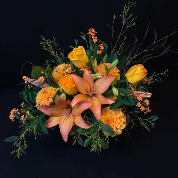 Blossom Bowl with Roses, Color Varies