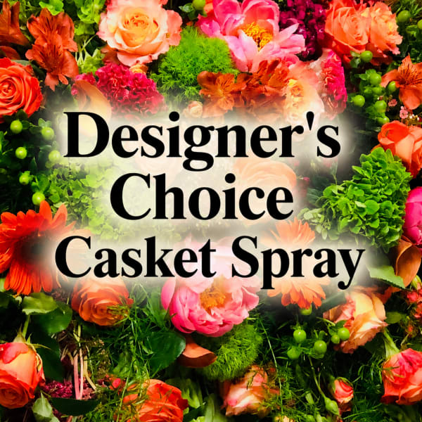 Colorful Tribute Casket Spray
