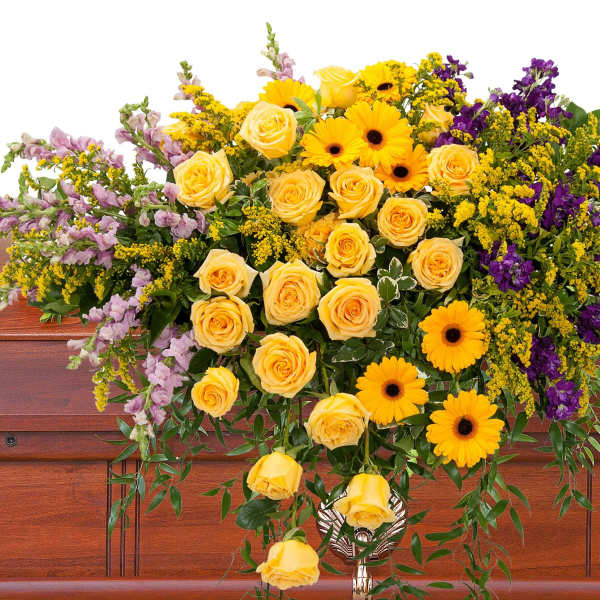 Vivid Memories Casket Spray
