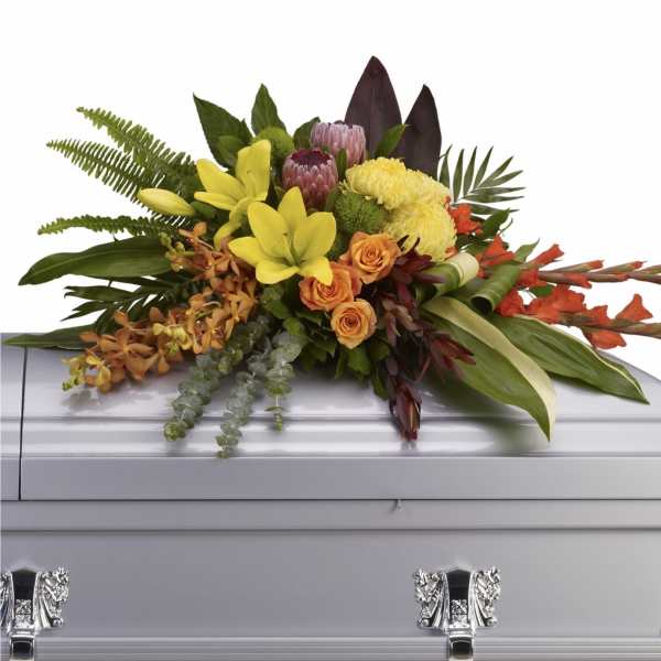 Island Memories Casket Spray