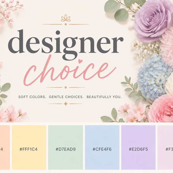 Designer's Choice - Soft colors -Large