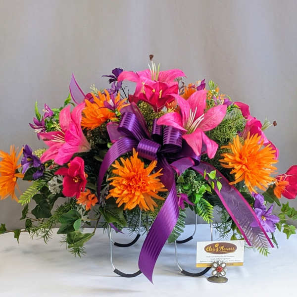 Memorial Gravestone Topper - Artificial Arrangement