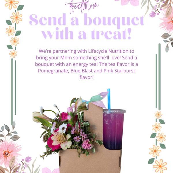 Bouquet & Tea Combo