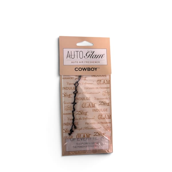 Packaged AutoGlam cowboy auto air freshener