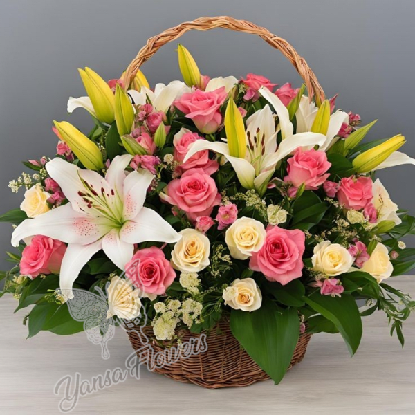 Premium Garden Style Flower Basket