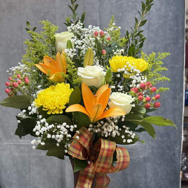 Vibrant sunshine vase