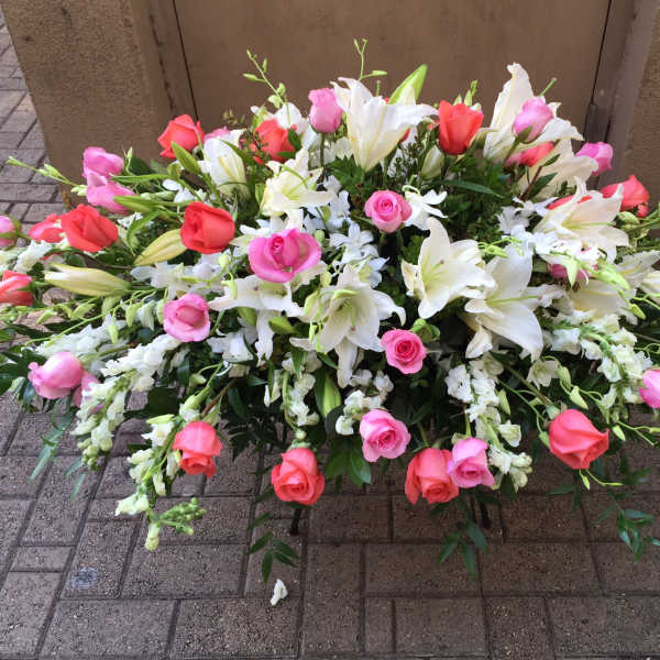 Spring floral Casket