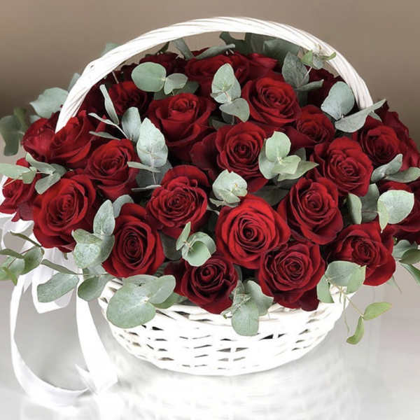 Beautiful Rose Galore Basket