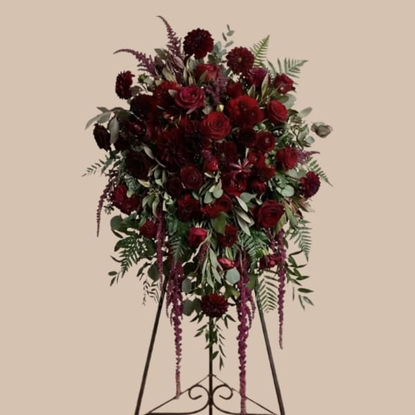 Red Remembrance Easel