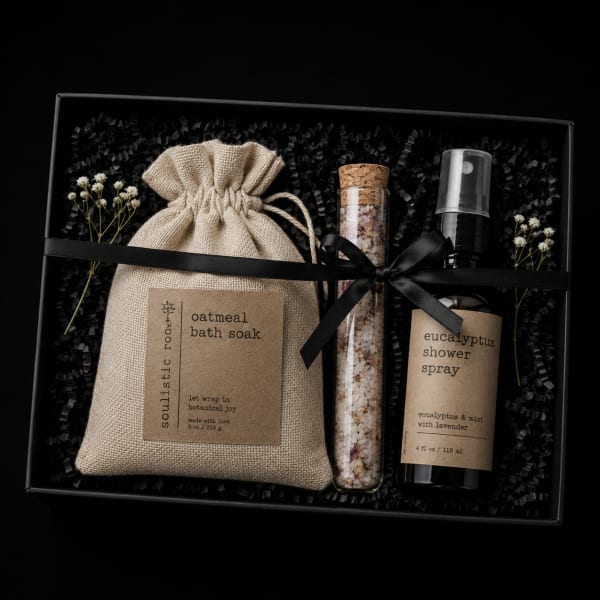 Rose and Eucalyptus Self Care Spa Set