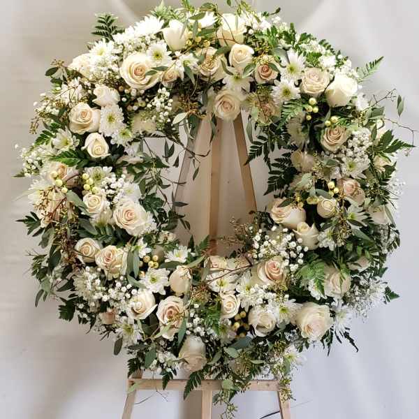 Rustic White Wreath