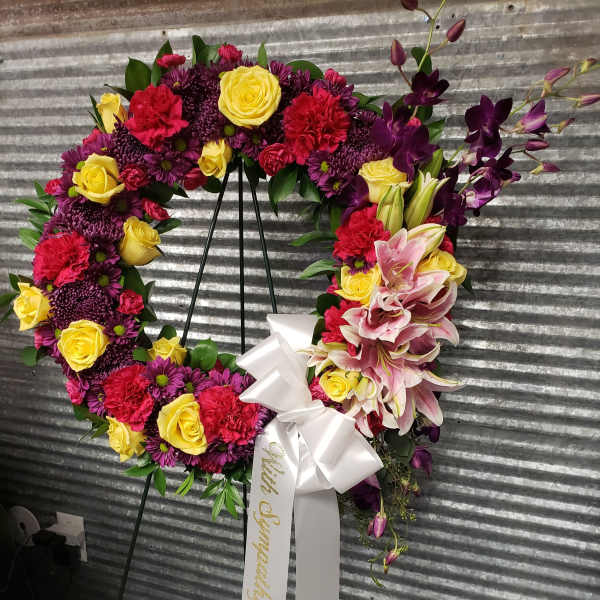Colorful Wreath Tribute
