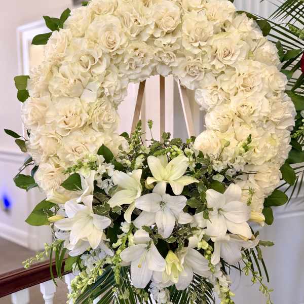 Graceful Remembrance Wreath By VLM Flowers