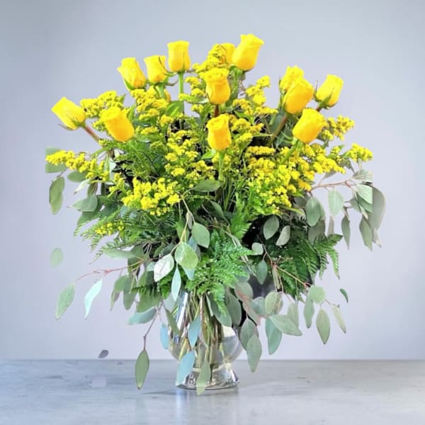Two Dozen Yellow Roses