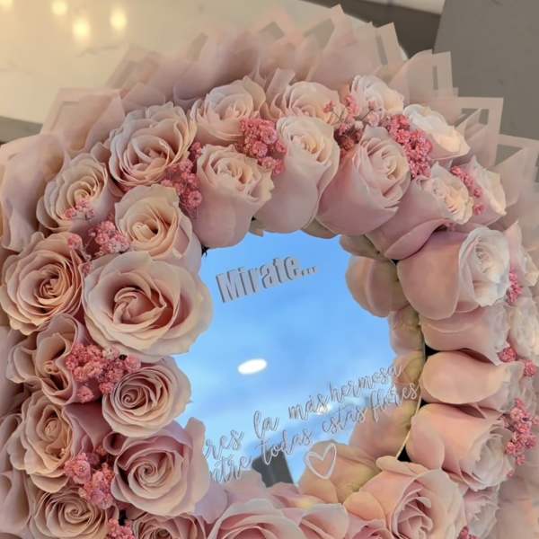 Mirror Rose Bouquet – Personalized Message