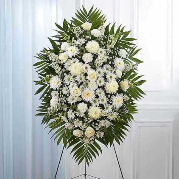 White Standing Spray