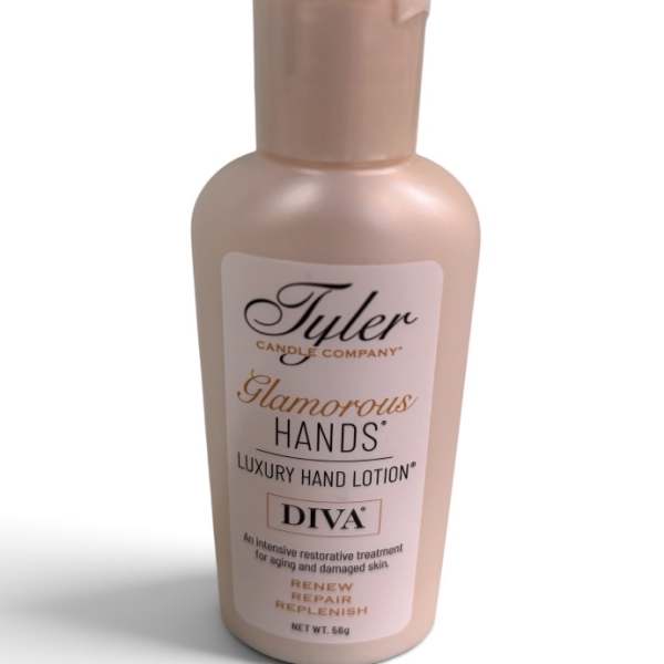 Bottle of Tyler Glamorous Hands hand lotion