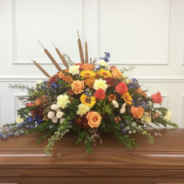 Fall Casket Cover