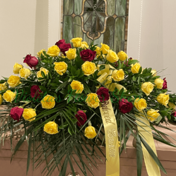 Casket Spray of Just Roses