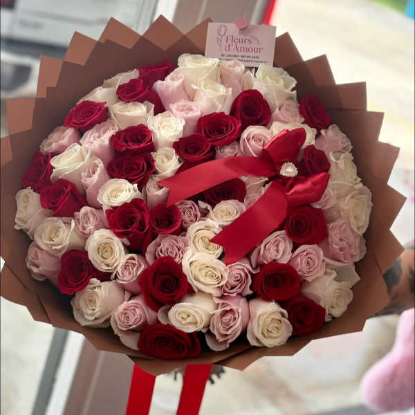pink and red
