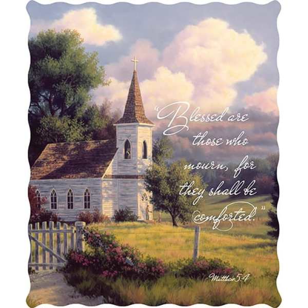 Matthew 5:4 Quilted Throw
