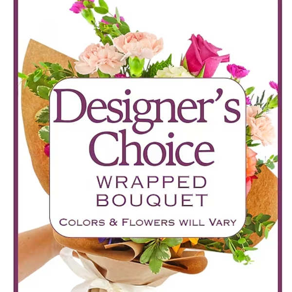 Designer's Choice Wrapped Bouquet