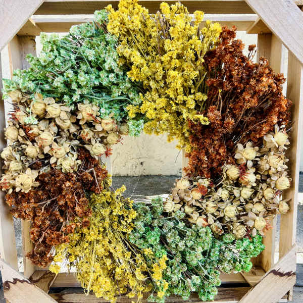 Autumn Dried Flower Wreath