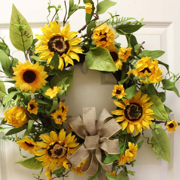 sunflower dreams wreath