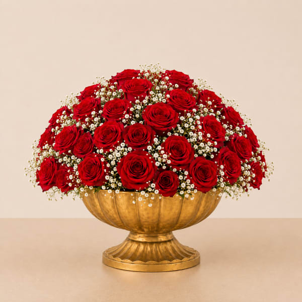 Golden Red Rose Centerpiece™