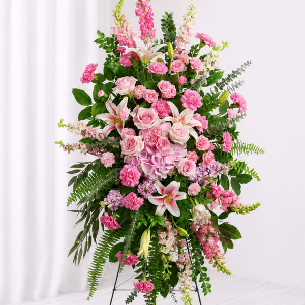 Blushing Grace Standing Sympathy Spray