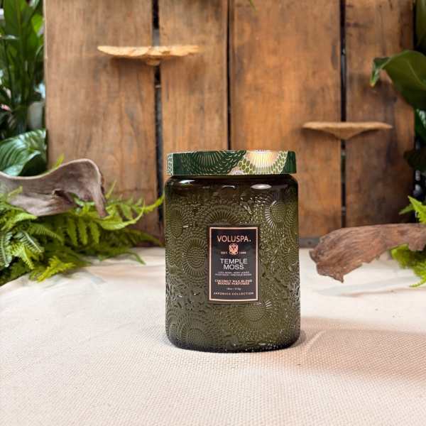 Temple Moss 18 oz Glass Jar Candle