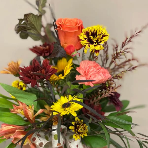 Fall Mixed Vase Arrangement