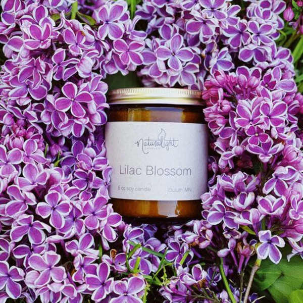 Natural Lights Lilac Blossom Candle