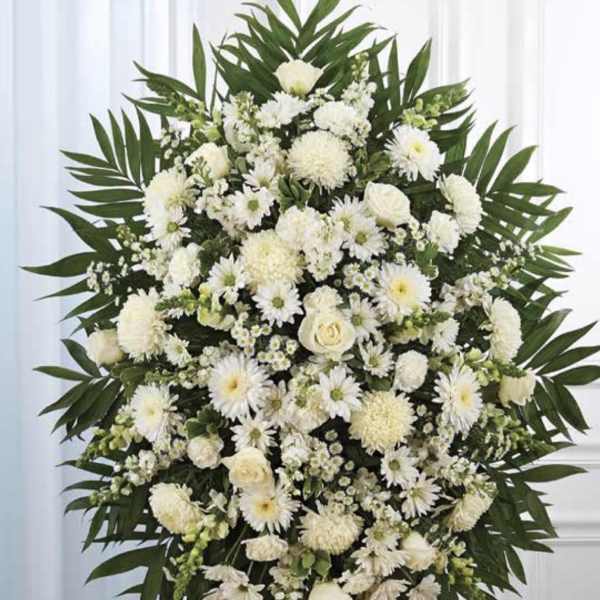 White Standing Spray