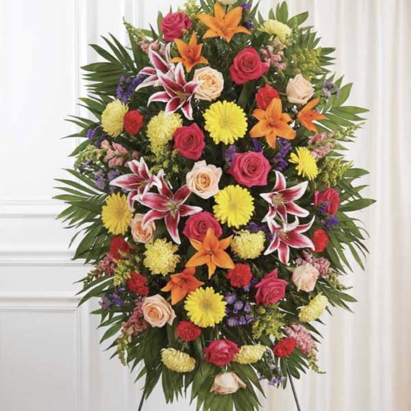 Bright Colorful Standing Spray